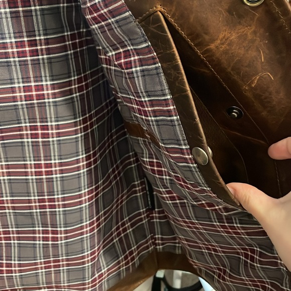 Schnees Coronado Leather Brown Bison Vest for Men - Picture 10 of 12